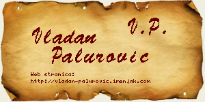 Vladan Palurović vizit kartica